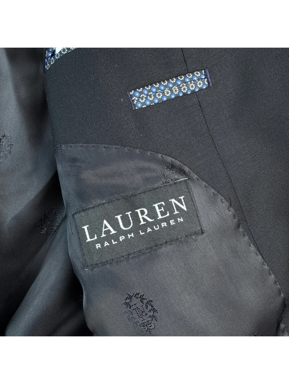 Ralph Lauren Men's BLACK LABEL Wool Suit Jacket 48L Excellent Condition Polo